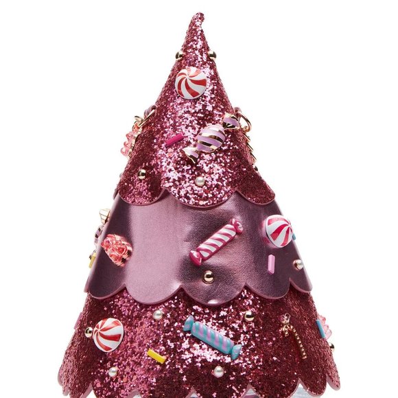 Betsey Johnson Kitsch Candy Tree Zipper Closure Crossbody Bag Pink New Sealed - Picture 4 of 15